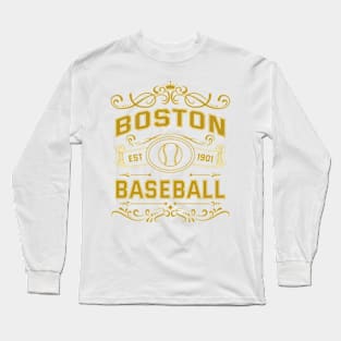 Vintage Boston Baseball Long Sleeve T-Shirt